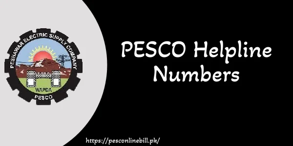 PESCO Helpline Numbers